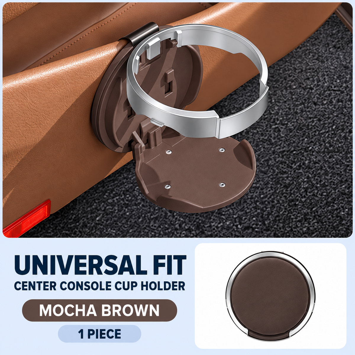 🚗 Universal Foldable Car Cup Holder – Space-Saving Drink & Phone Holder