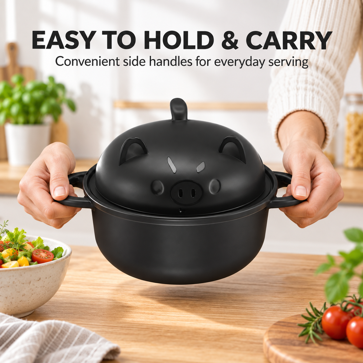 🔥Kitchenware Tableware Value Pack with Strainer Lid, Handle, Utensils (Spoon, Fork, Chopsticks)