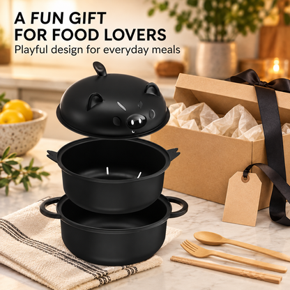 🔥Kitchenware Tableware Value Pack with Strainer Lid, Handle, Utensils (Spoon, Fork, Chopsticks)
