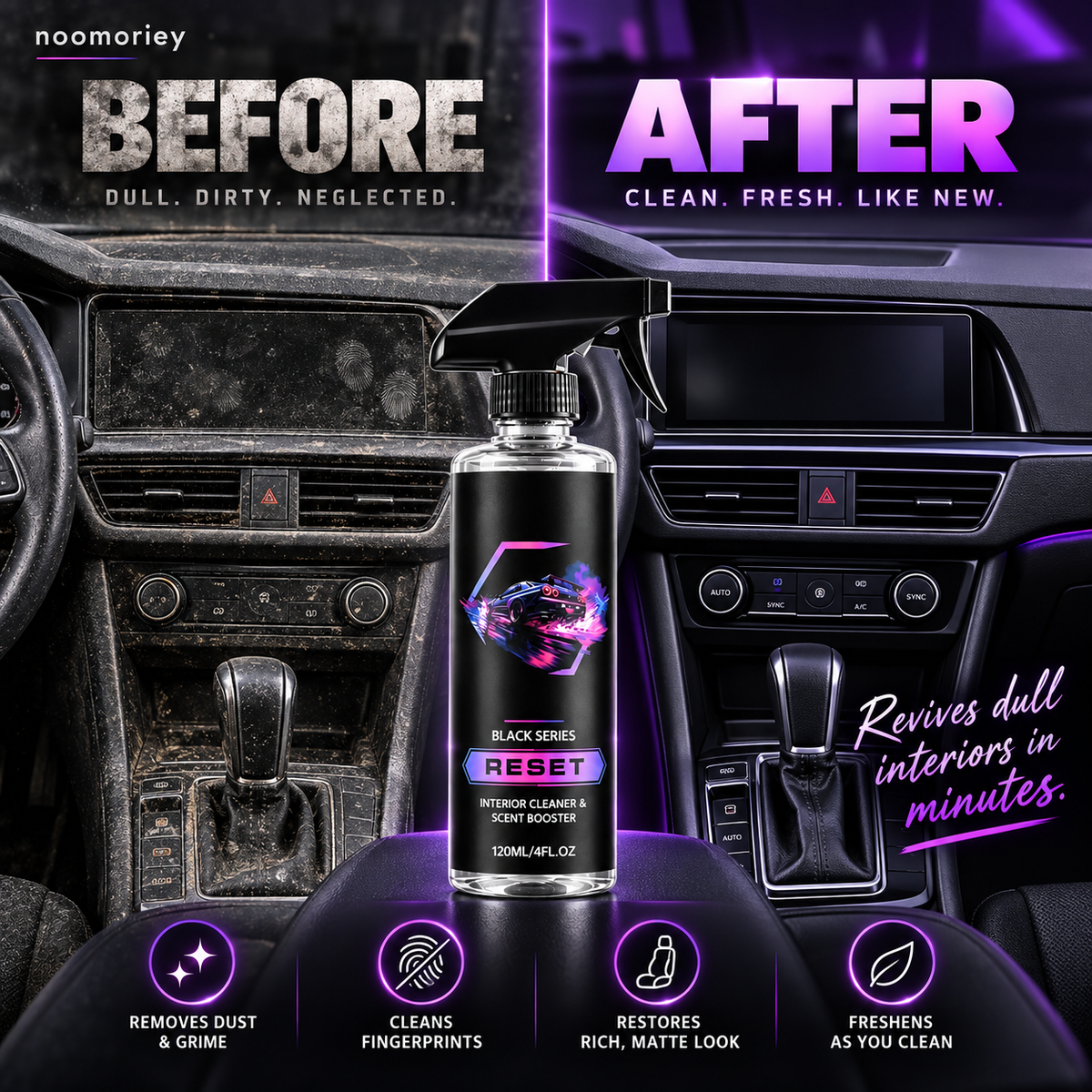 Car Interior Cleaner – Deep Clean, Restore & Protect