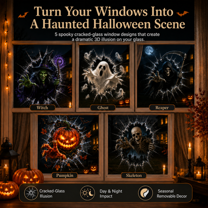 👻Halloween Day 50% Off -🎃 3D Haunted Window Break-In™ Halloween Clings