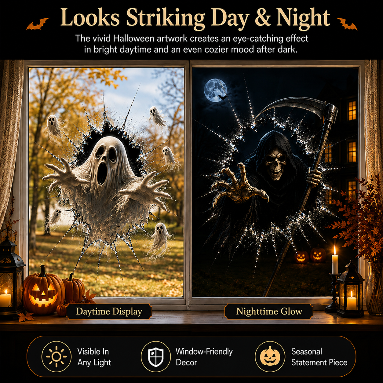 👻Halloween Day 50% Off -🎃 3D Haunted Window Break-In™ Halloween Clings