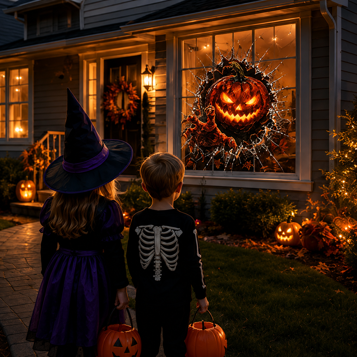👻Halloween Day 50% Off -🎃 3D Haunted Window Break-In™ Halloween Clings