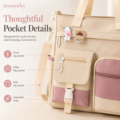 👜 Large Capacity Canvas Tote Bag – Casual Shoulder & Crossbody Bag for College, Work & Everyday Use