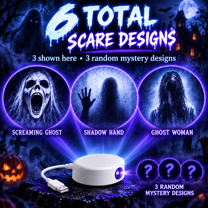 👻 Limited Time: 50% OFF – Halloween Ghost Window Projector, Spooky Effects for Home & Car