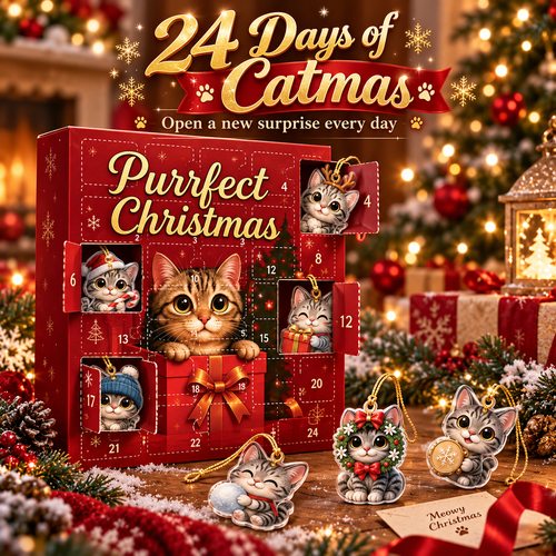 🐱 Purrfect Christmas Advent Calendar 2026 – 24 Days of Cat Ornaments 🎄