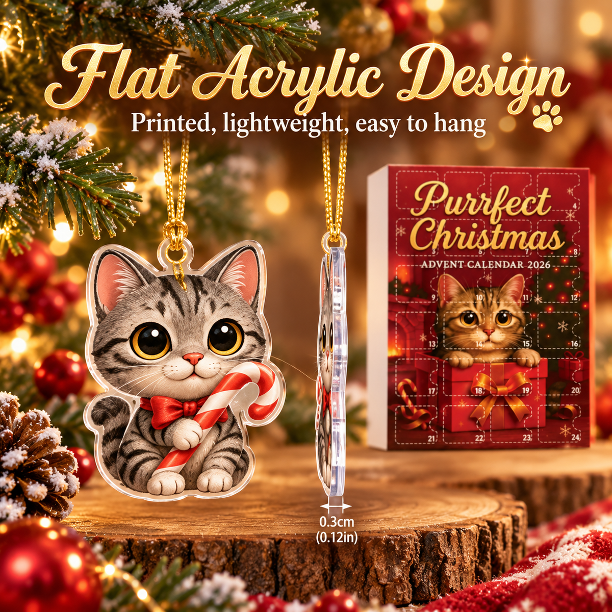 🐱 Purrfect Christmas Advent Calendar 2026 – 24 Days of Cat Ornaments 🎄