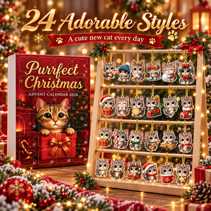 🐱 Purrfect Christmas Advent Calendar 2026 – 24 Days of Cat Ornaments 🎄