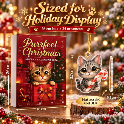 🐱 Purrfect Christmas Advent Calendar 2026 – 24 Days of Cat Ornaments 🎄