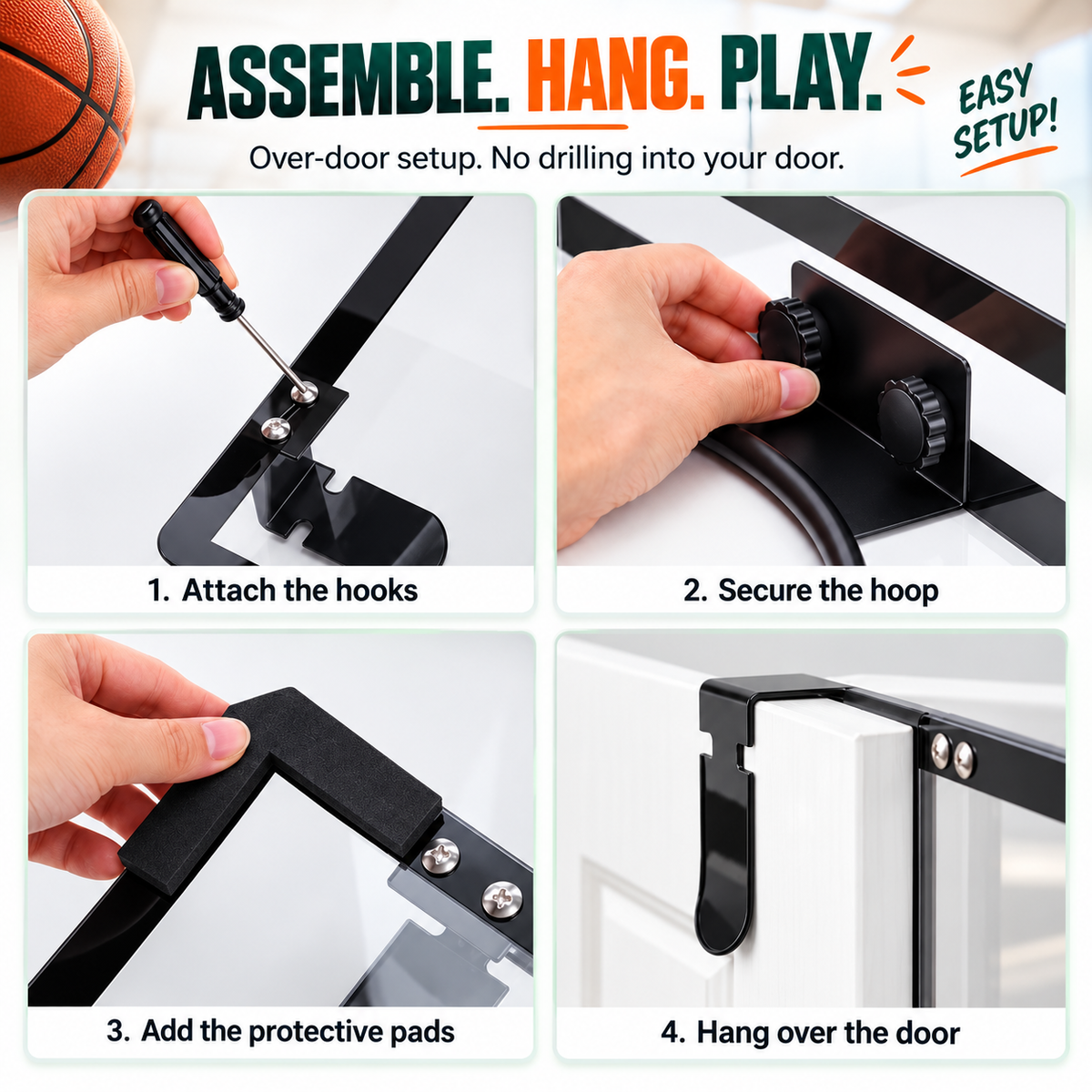 🔥50% OFF🏀 2-in-1 Basketball Hoop Laundry Hamper