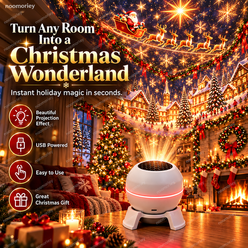 🎄 50% OFF Christmas Projection Night Light ✨ Create A Magical Holiday Wonderland At Home