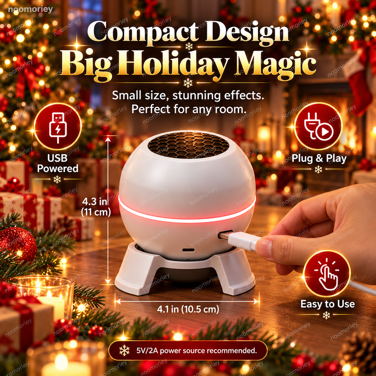 🎄 50% OFF Christmas Projection Night Light ✨ Create A Magical Holiday Wonderland At Home