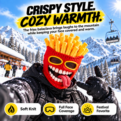 🤣🤣Funny Food Knit Balaclava – Warm Full-Face Ski Mask for Winter Adventures