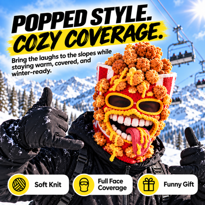 🤣🤣Funny Food Knit Balaclava – Warm Full-Face Ski Mask for Winter Adventures