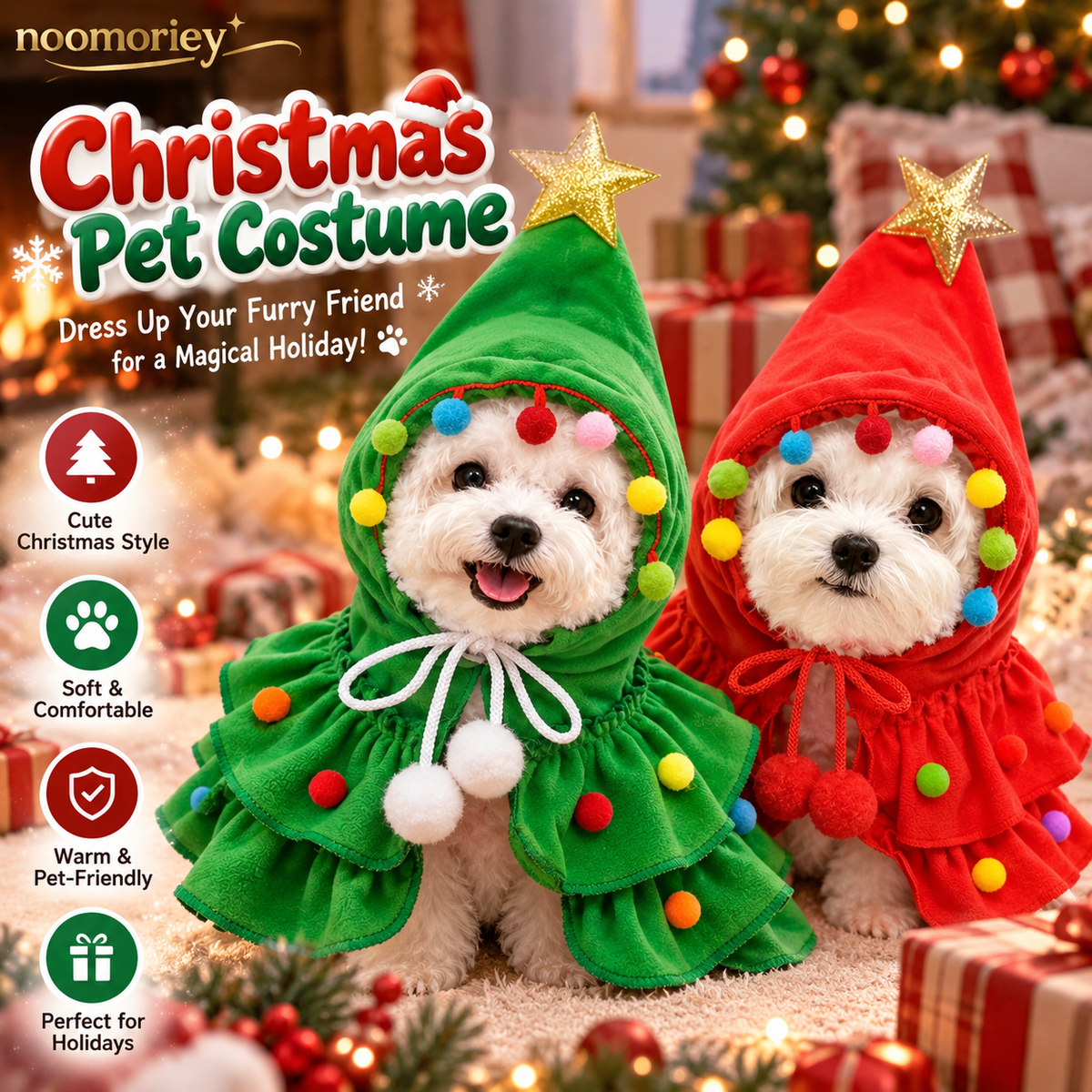Christmas Pet Sweater – Cozy Winter Dog & Cat Outfit