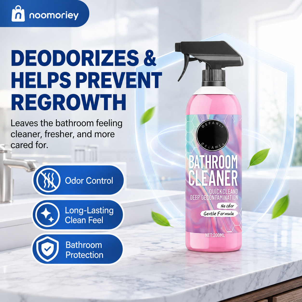 Bathroom Cleaner Powerfully Removes Limescale