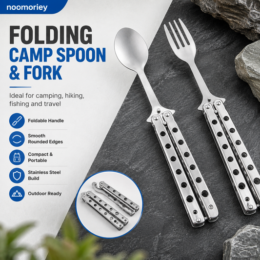 Interactive Flip-Handle Utensil – Fork & Spoon Styles | Flip, Lock & Eat 🍴