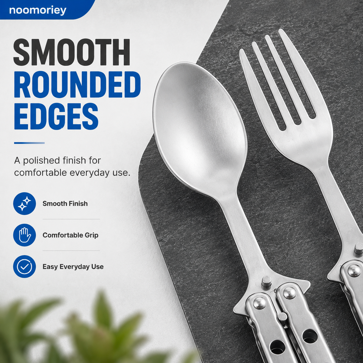 Interactive Flip-Handle Utensil – Fork & Spoon Styles | Flip, Lock & Eat 🍴