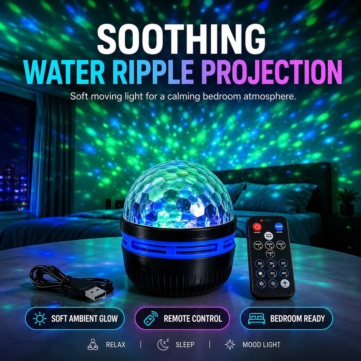 🔮Starry Night Light Projector