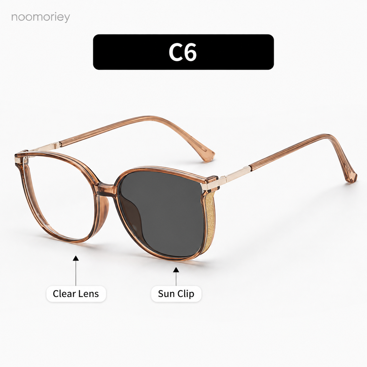 Unisex Daily Wear Semi-Rimless Metal Frame Blue Light Blocking Glasses - Lightweight, Comfortable, Photochromic PC Lenses