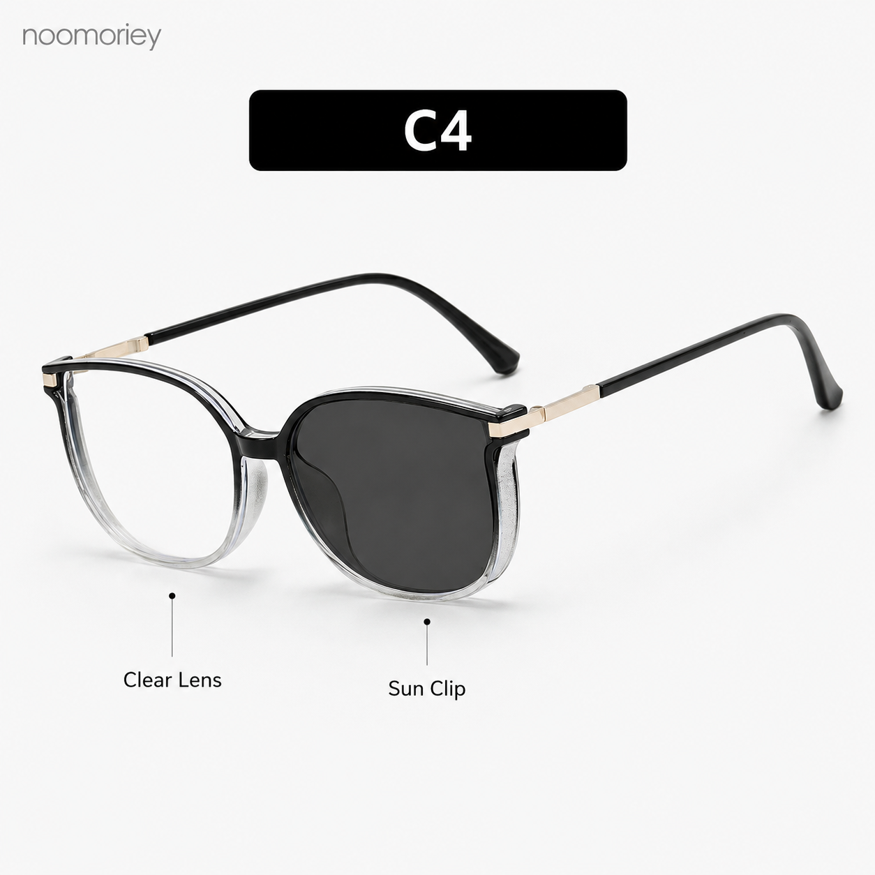 Unisex Daily Wear Semi-Rimless Metal Frame Blue Light Blocking Glasses - Lightweight, Comfortable, Photochromic PC Lenses