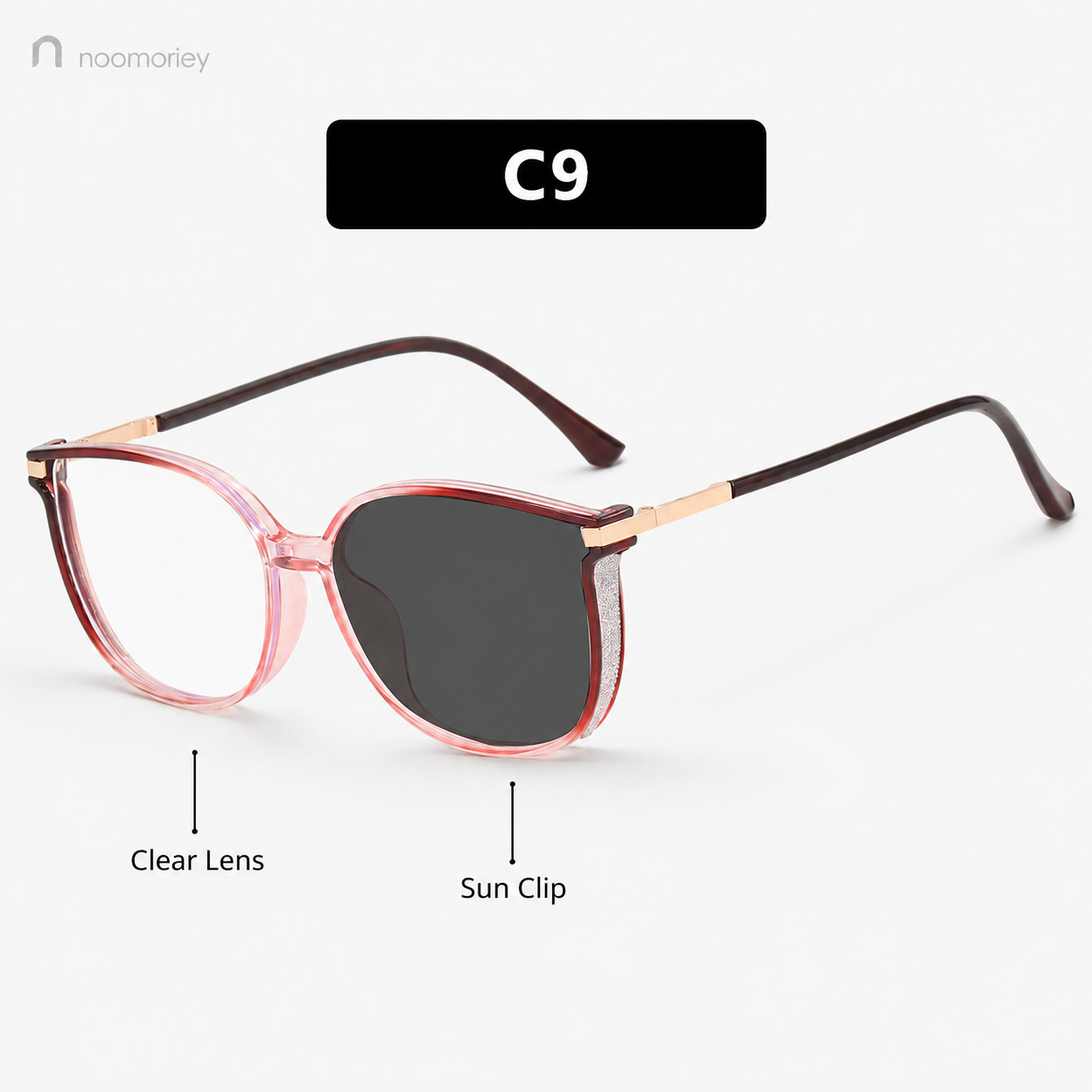 Unisex Daily Wear Semi-Rimless Metal Frame Blue Light Blocking Glasses - Lightweight, Comfortable, Photochromic PC Lenses