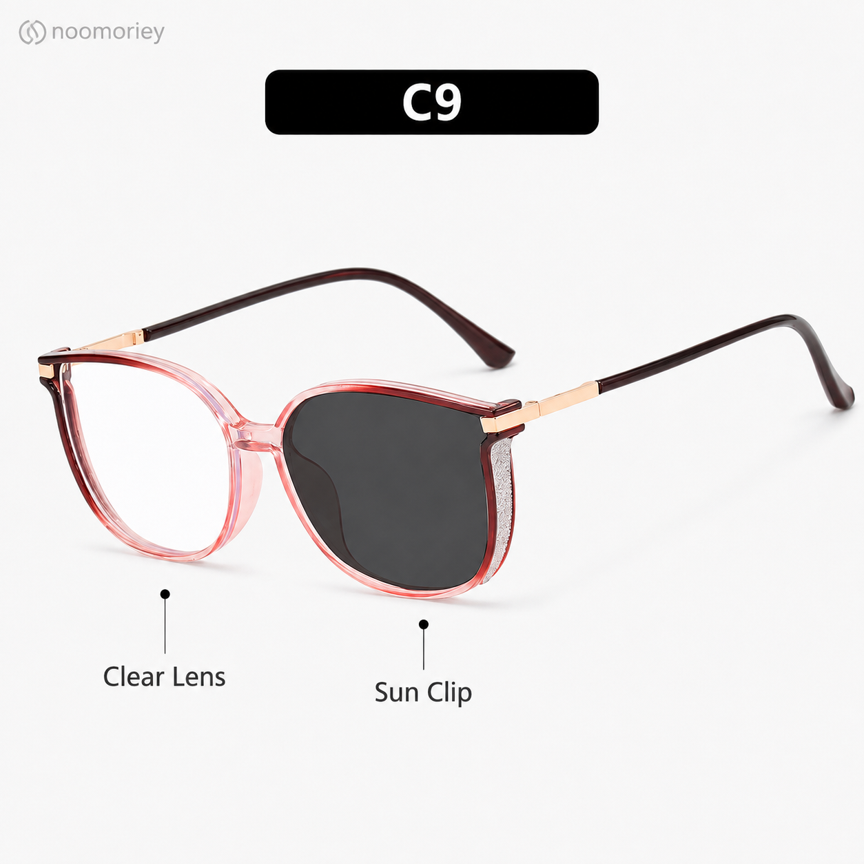 Unisex Daily Wear Semi-Rimless Metal Frame Blue Light Blocking Glasses - Lightweight, Comfortable, Photochromic PC Lenses