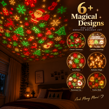 🆕 New Arrival | #1 Best-Seller 🔥🎄Christmas Ceiling Projector – 6 Magical Light Effects for Instant Holiday Magic ✨