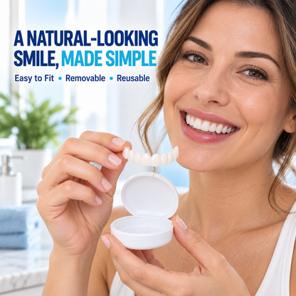 🔥LAST DAY SALE 49% OFF!!⚡50K+ SOLD!❄️✨ Instant Snap-On Smile Veneers – A Confident Smile in Seconds! 😁