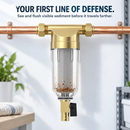 💧 50% OFF Today! Whole House Sediment Water Filter for Cleaner Plumbing & Fresher Daily Water