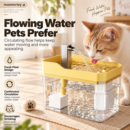 🐶 50% OFF Fresh Flow Pet Water Fountain for Cats & Dogs