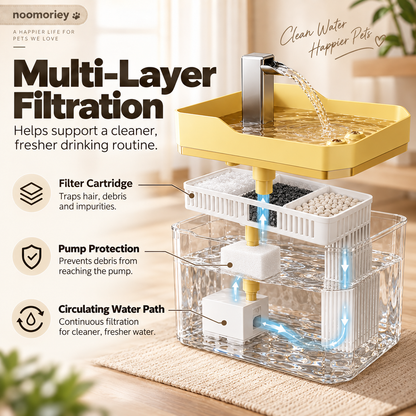 🐶 50% OFF Fresh Flow Pet Water Fountain for Cats & Dogs