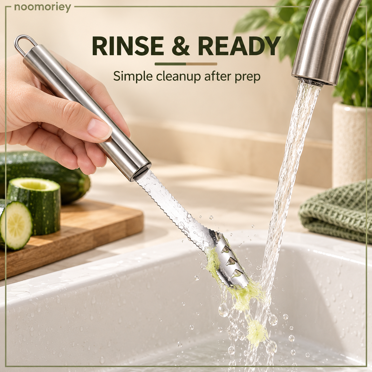 Stainless steel seed remover and pit tool, labor-saving fast seed removal cutting tool, easy-to-clean chili slicer and kitchen utensil for fruits, suitable for home cooking preparation