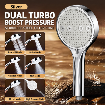 🚿 50% OFF Today! 6-Mode High-Pressure Handheld Shower Head for a Better Daily Rinse
