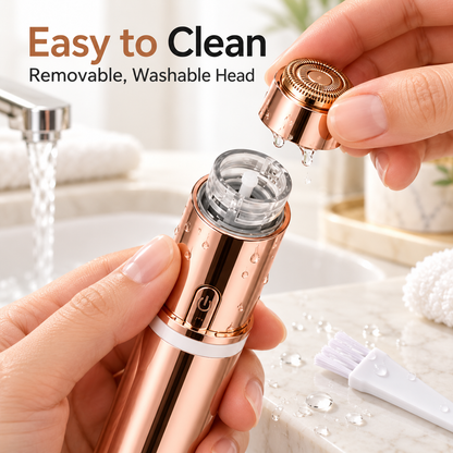 ✨ 2-in-1 Rechargeable Facial & Eyebrow Hair Trimmer