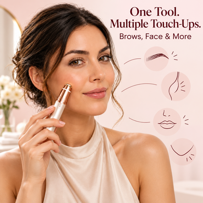 ✨ 2-in-1 Rechargeable Facial & Eyebrow Hair Trimmer