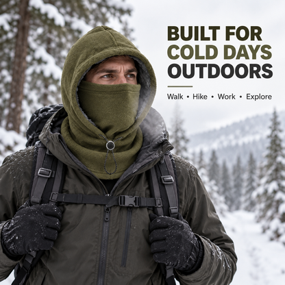 📢LAST DAY 49% OFF🔥 3-in-1 Winter Fleece Balaclava Hood 🧣❄️ Warm Face, Ear & Neck Cover