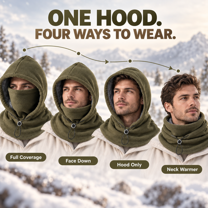 📢LAST DAY 49% OFF🔥 3-in-1 Winter Fleece Balaclava Hood 🧣❄️ Warm Face, Ear & Neck Cover