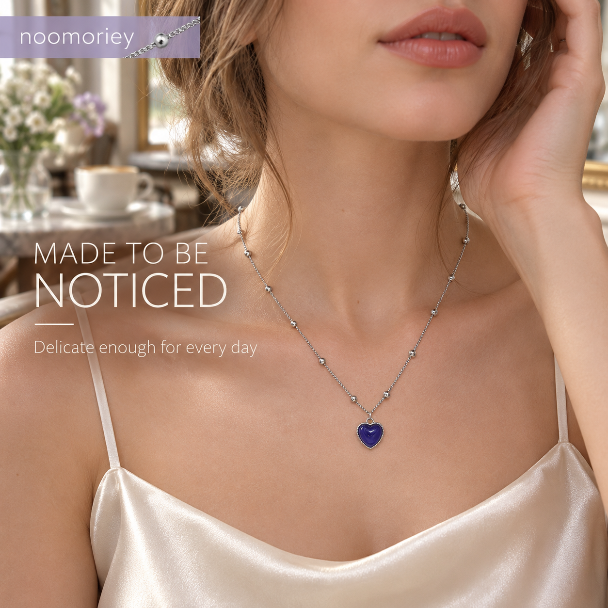 Temperature-Sensitive Color-Changing Heart Necklace for Women