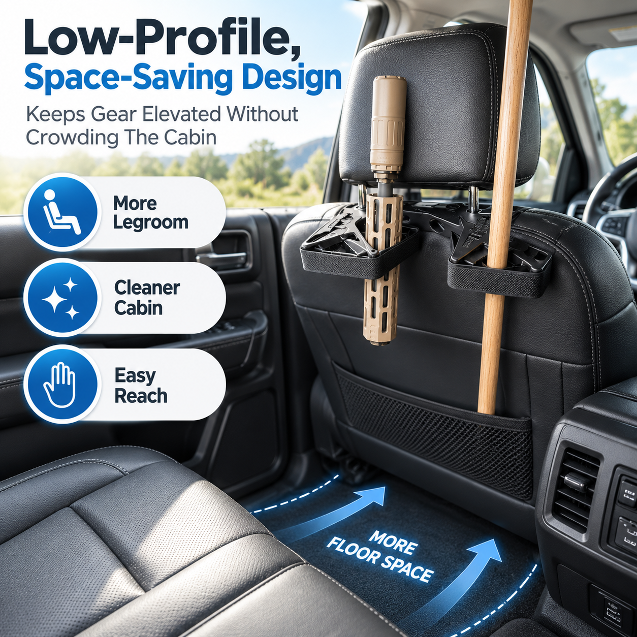🛡️ 50% OFF Today! Rugged Vehicle Gear Rack for Camping, Work Tools & Travel