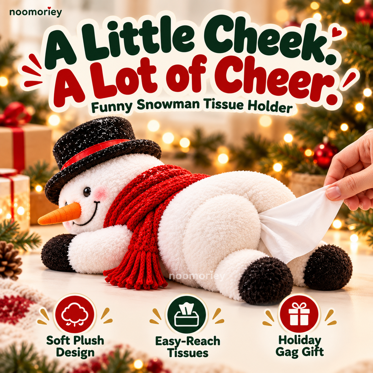 🤣☃️Funny Christmas Snowman Tissue Holder✨