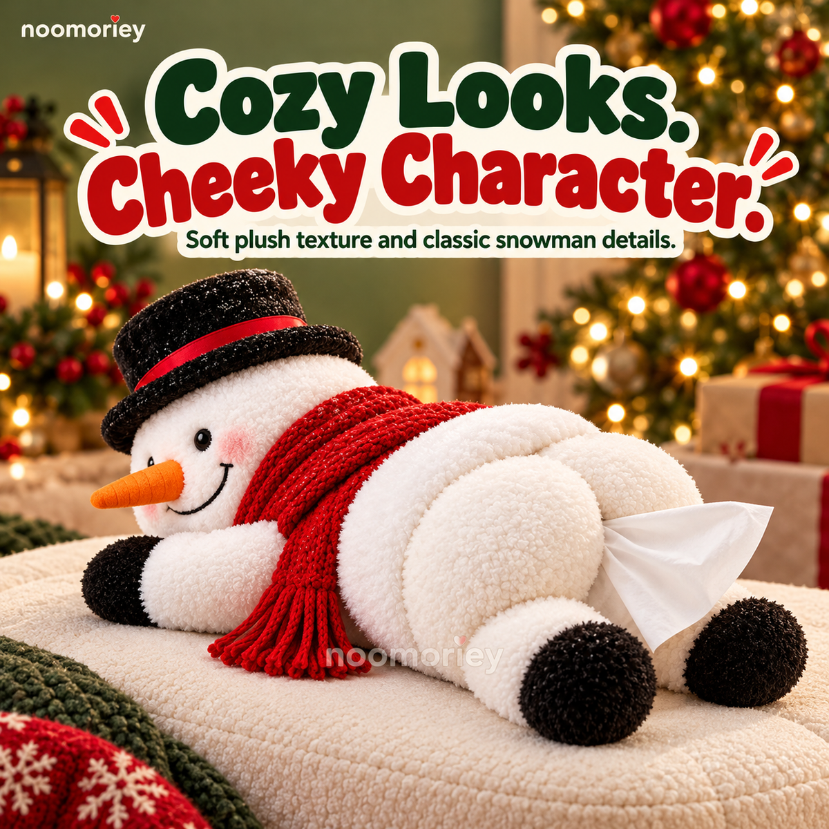 🤣☃️Funny Christmas Snowman Tissue Holder✨