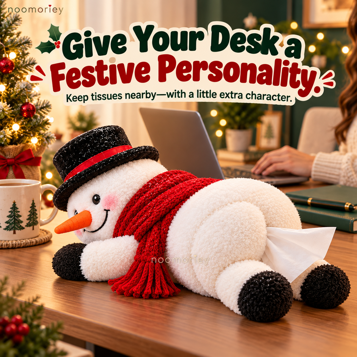 🤣☃️Funny Christmas Snowman Tissue Holder✨
