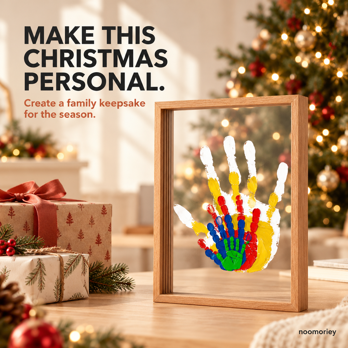 DIY Family Handprint Frame – Personalized Keepsake Gift for Family & Kids