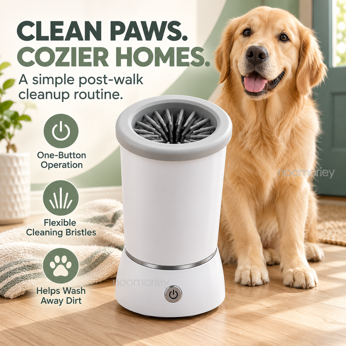 Automatic Dog Paw Cleaner, Electric Paw Washer for Dogs, Portable Pet Foot Cleaning Cup