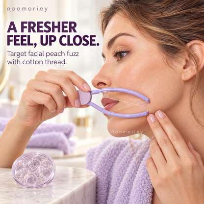 ✨ Manual Facial Threading Tool – Cotton Thread Hair Remover for Women