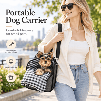 Foldable Center Console Dog Car Seat with Safety Leash & Anti-Slip Base Fursera