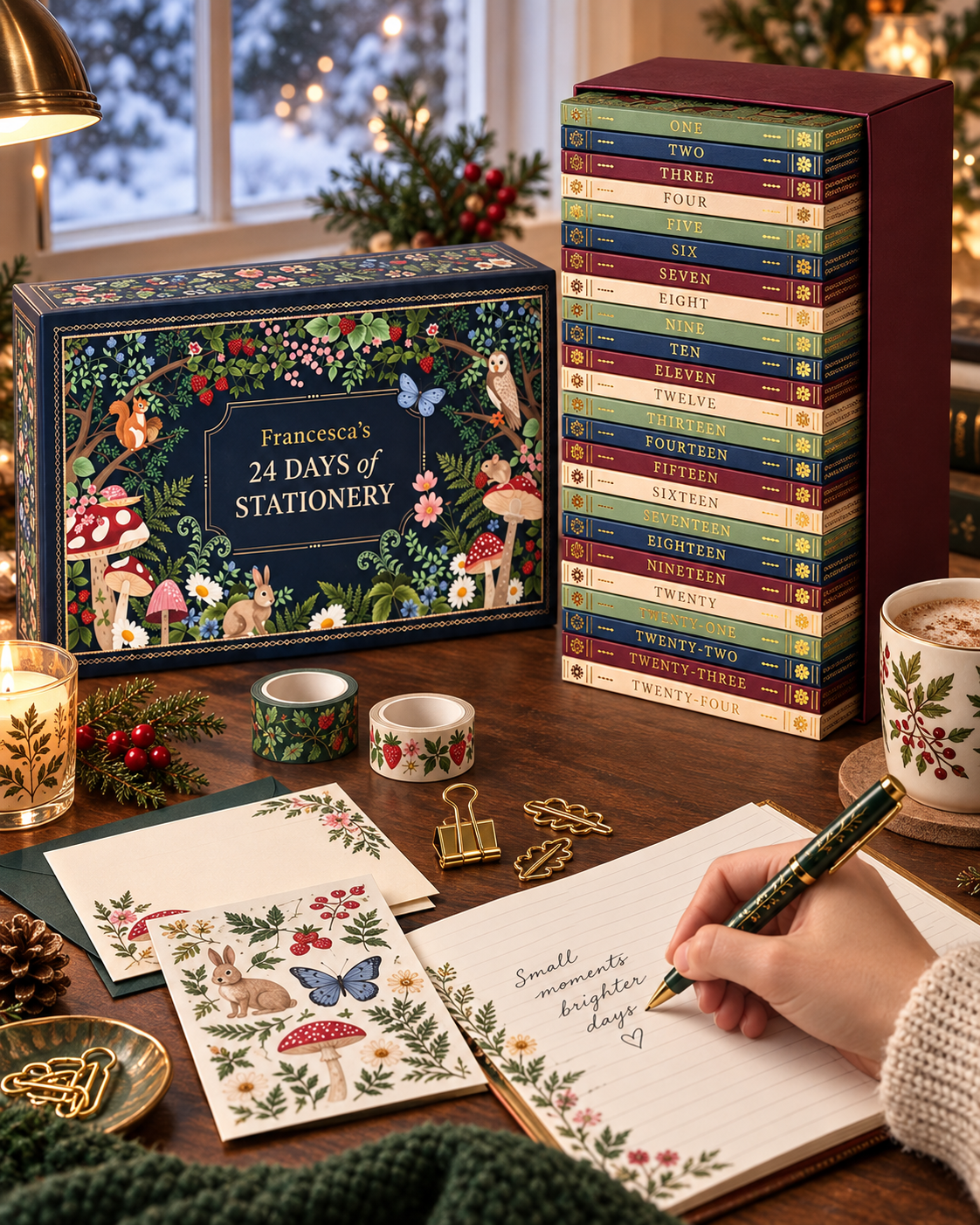Advent Calendar 2026 Stationery Christmas Gift Set
