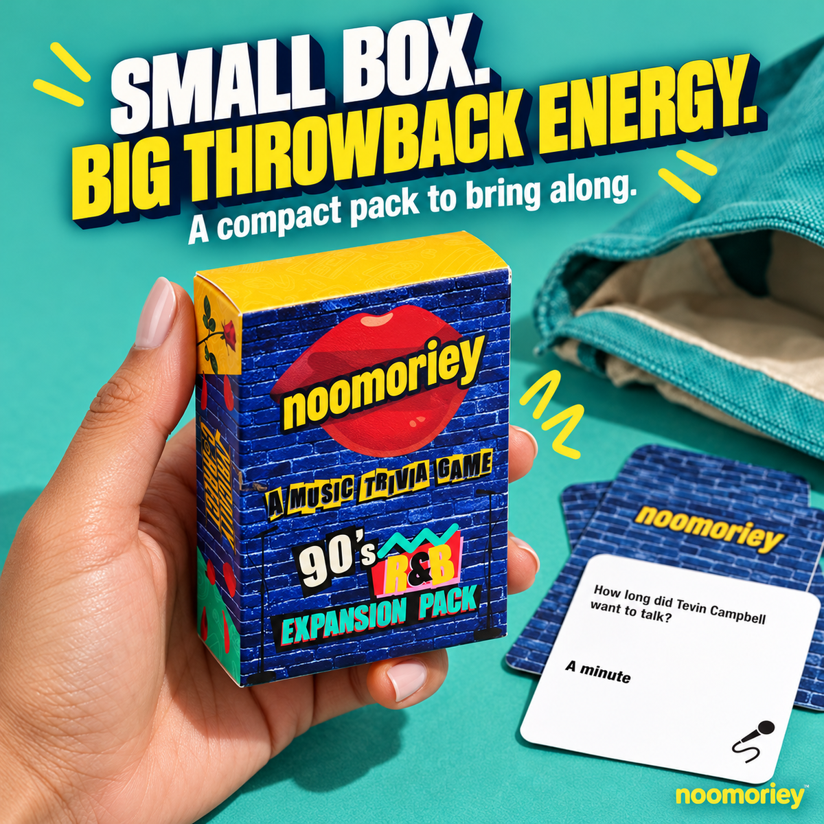 90s R&B Music Trivia Card Game – Nostalgic Party Game for Music Lovers