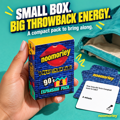 90s R&B Music Trivia Card Game – Nostalgic Party Game for Music Lovers